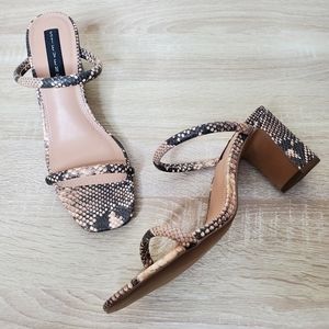 NIB Steven by Steve Madden Harte Snakeskin Sandals